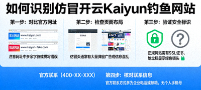 如何识别仿冒开云Kaiyun钓鱼网站示意图
